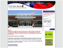 Tablet Screenshot of firststatebank.com